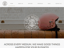 Tablet Screenshot of elmhousecreative.com